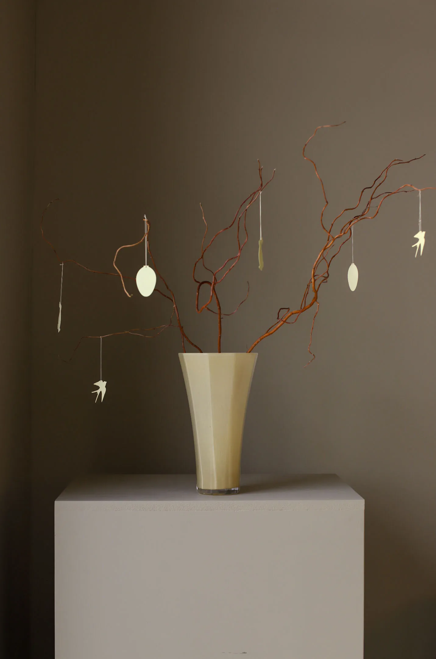 Zawieszka wielkanocna ptak Easter Deco 4-pak, Light yellow Cooee Design