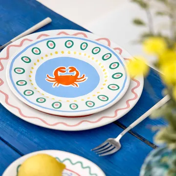 Talerz deserowy Summer Bliss - Crab, Ø22 cm - Costa Nova
