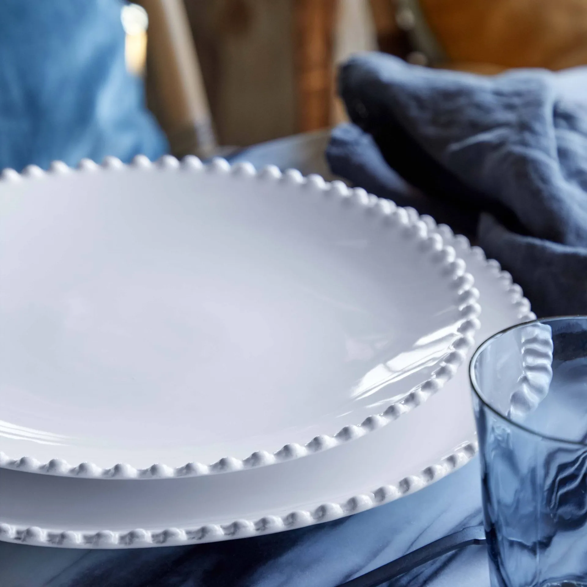 Talerz obiadowy Pearl, Biały, Ø28 cm Costa Nova