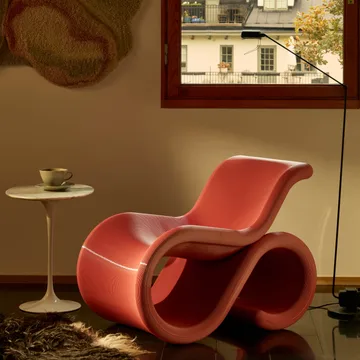 Fotel lounge Éclair chair - Bubblegum - Crème Atelier