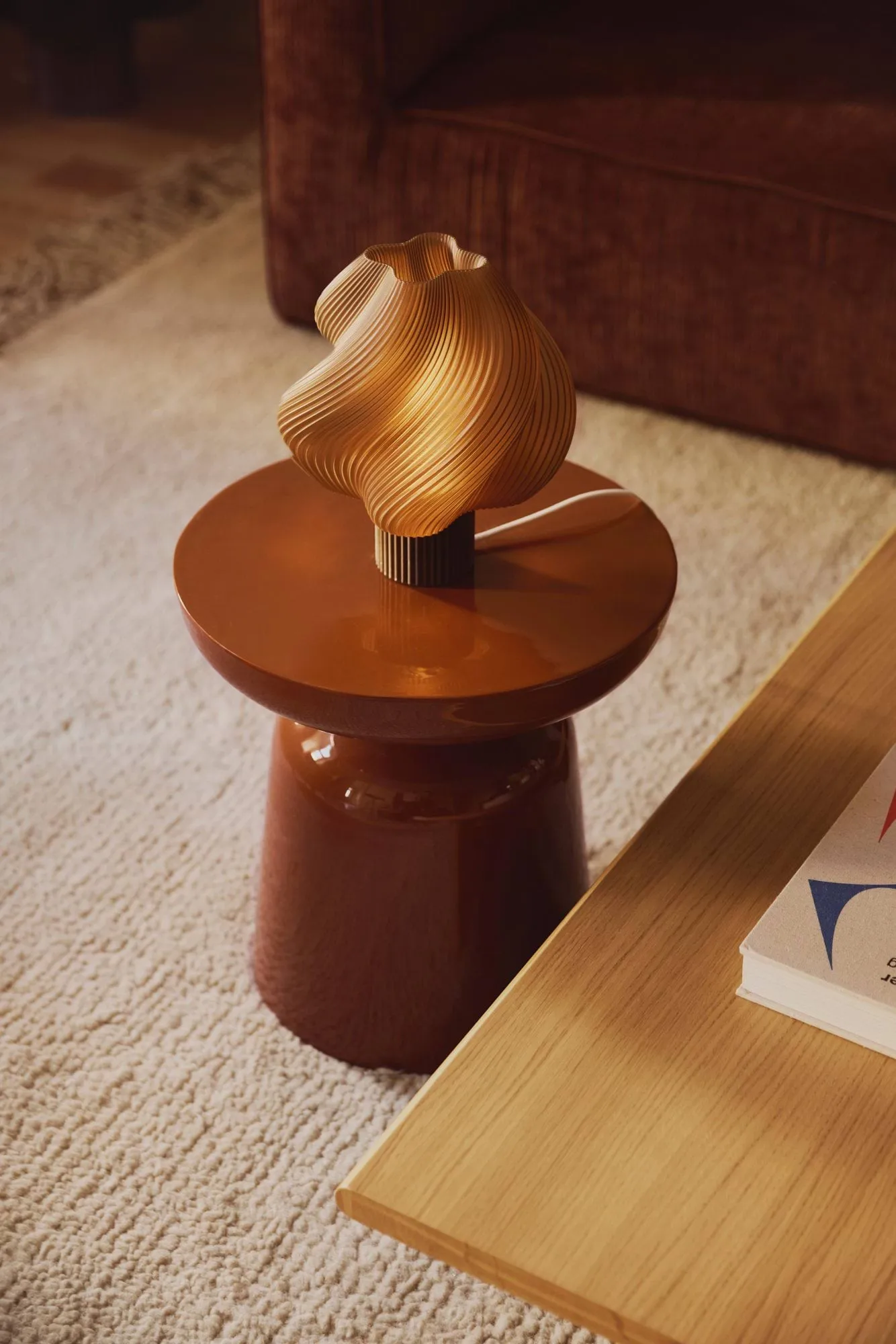 Soft Serve lampa stołowa, Caramel, Regular, 26 cm Crème Atelier