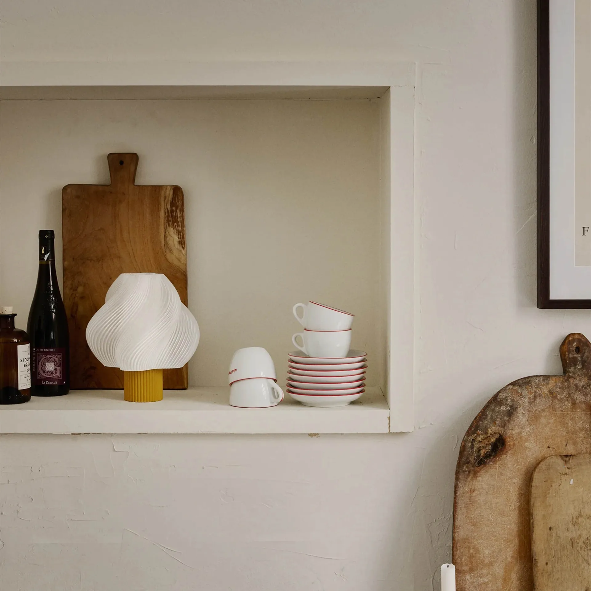 Soft Serve lampa stołowa przenośna , Cloudberry, 23 cm Crème Atelier