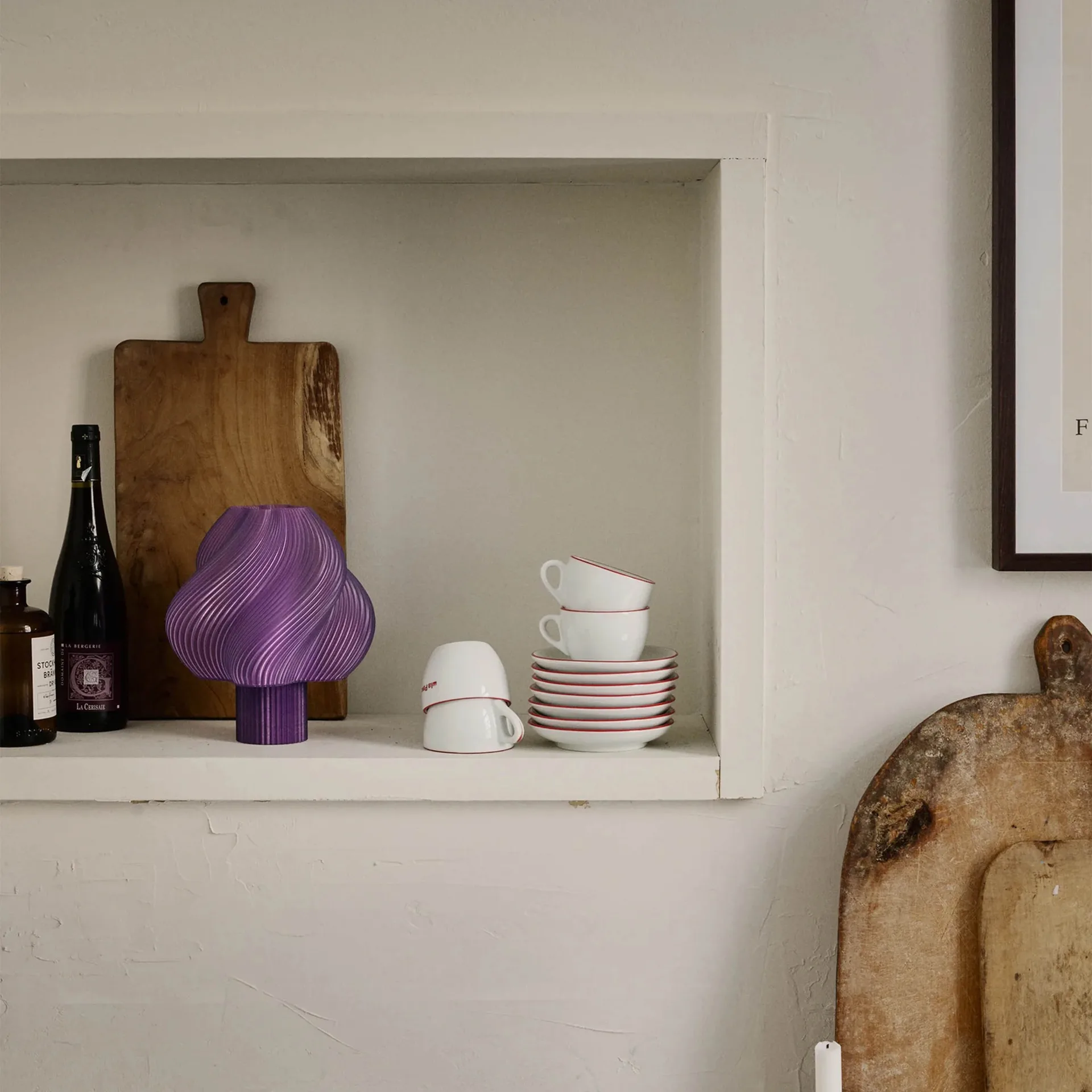 Soft Serve lampa stołowa przenośna , Lavender sorbet, 23 cm Crème Atelier