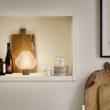 Soft Serve lampa stołowa przenośna  - Mocha, 23 cm - Crème Atelier