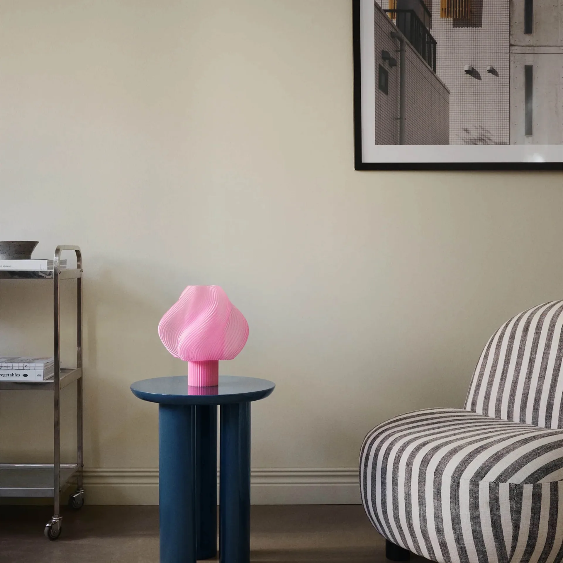 Soft Serve lampa stołowa, Rose sorbet, Regular, 26 cm Crème Atelier