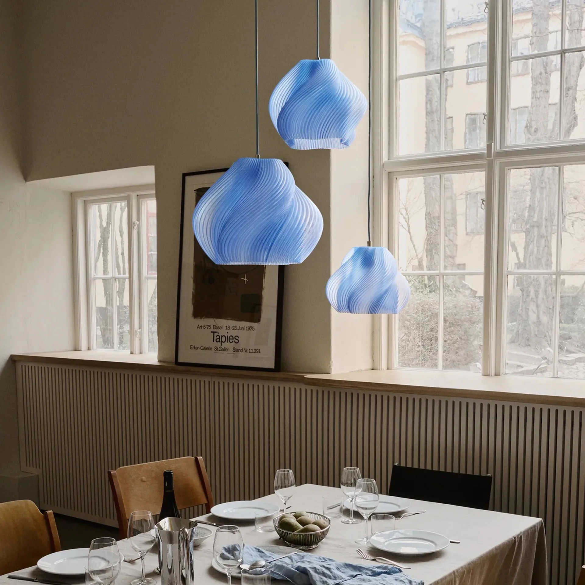 Soft Serve lampa wisząca, Blueberry sorbet-chrome, 02, 25 cm Crème Atelier