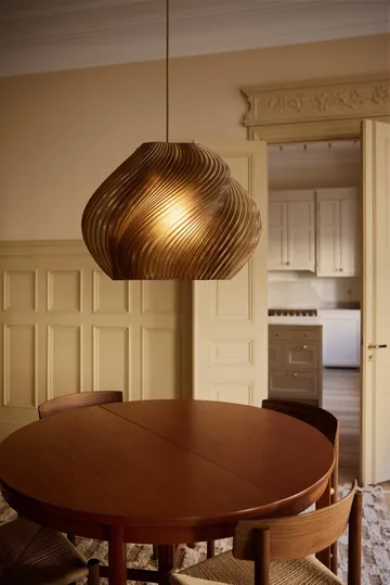 Soft Serve lampa wisząca - Caramel-chrome, Mega, 60 cm - Crème Atelier