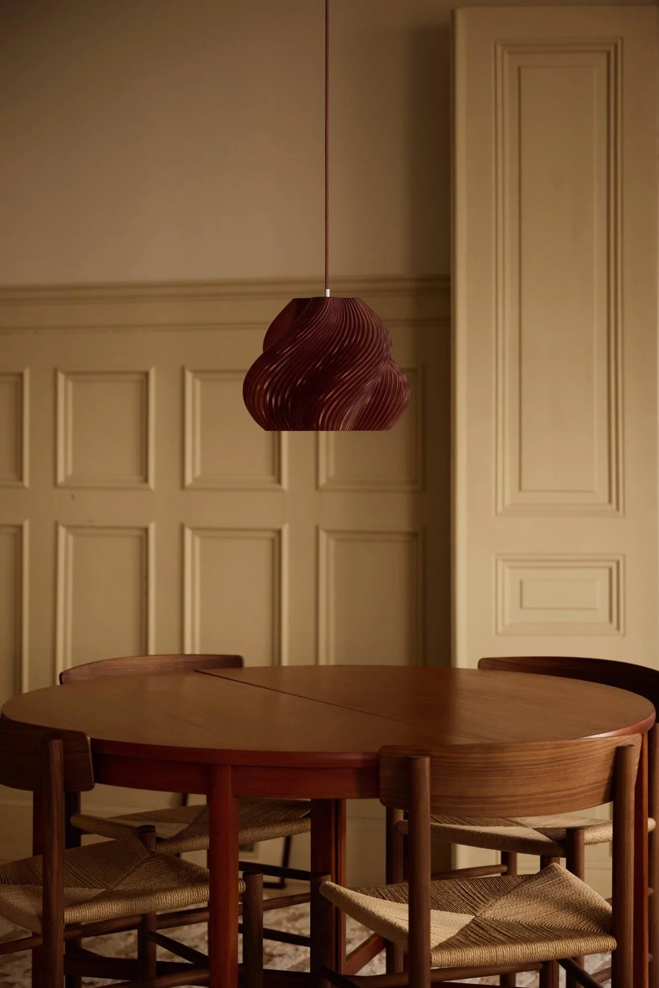 Soft Serve lampa wisząca, Cherry-chrome, 02, 25 cm Crème Atelier