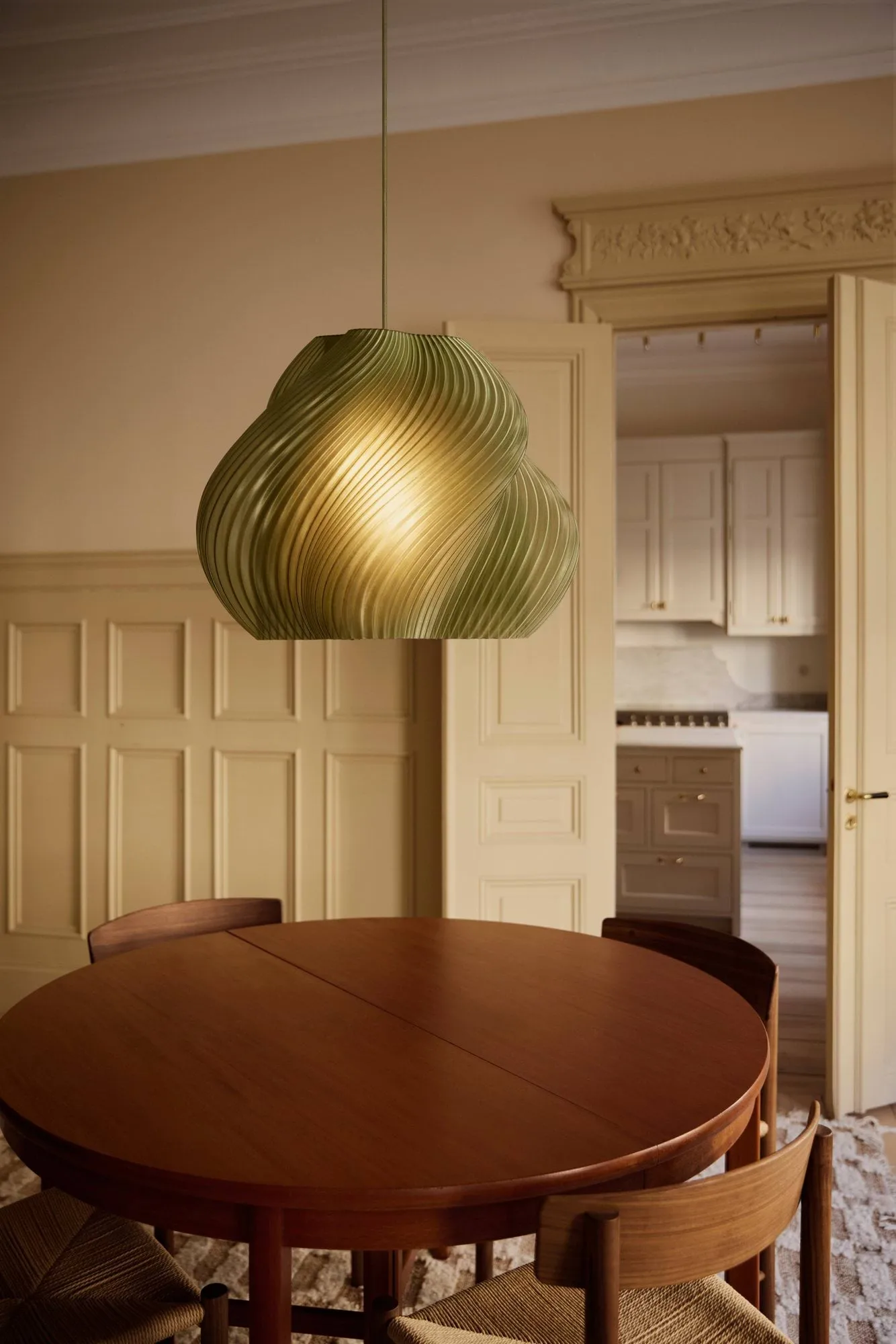 Soft Serve lampa wisząca, Olive-chrome, Mega, 60 cm Crème Atelier