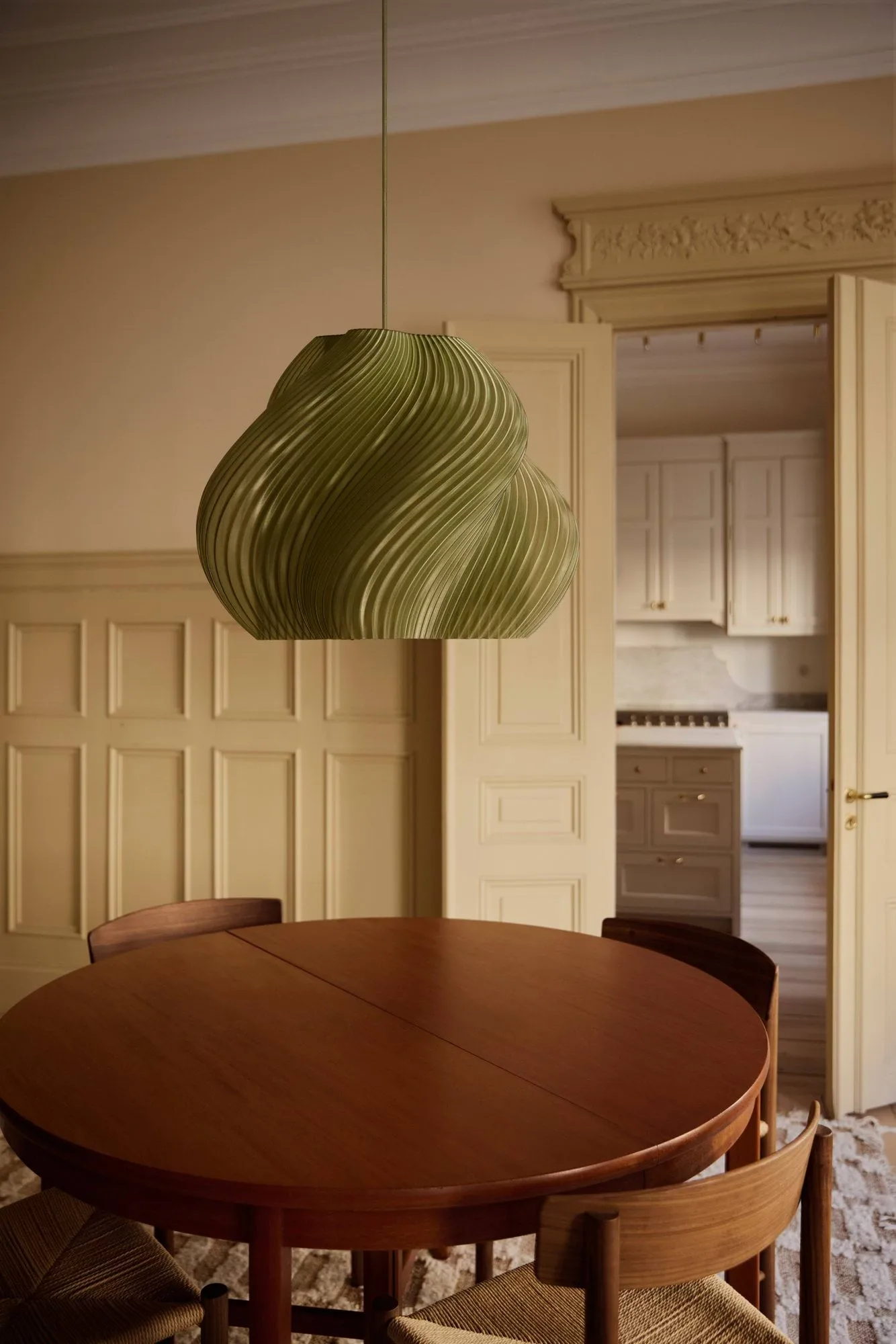 Soft Serve lampa wisząca, Olive-chrome, Mega, 60 cm Crème Atelier