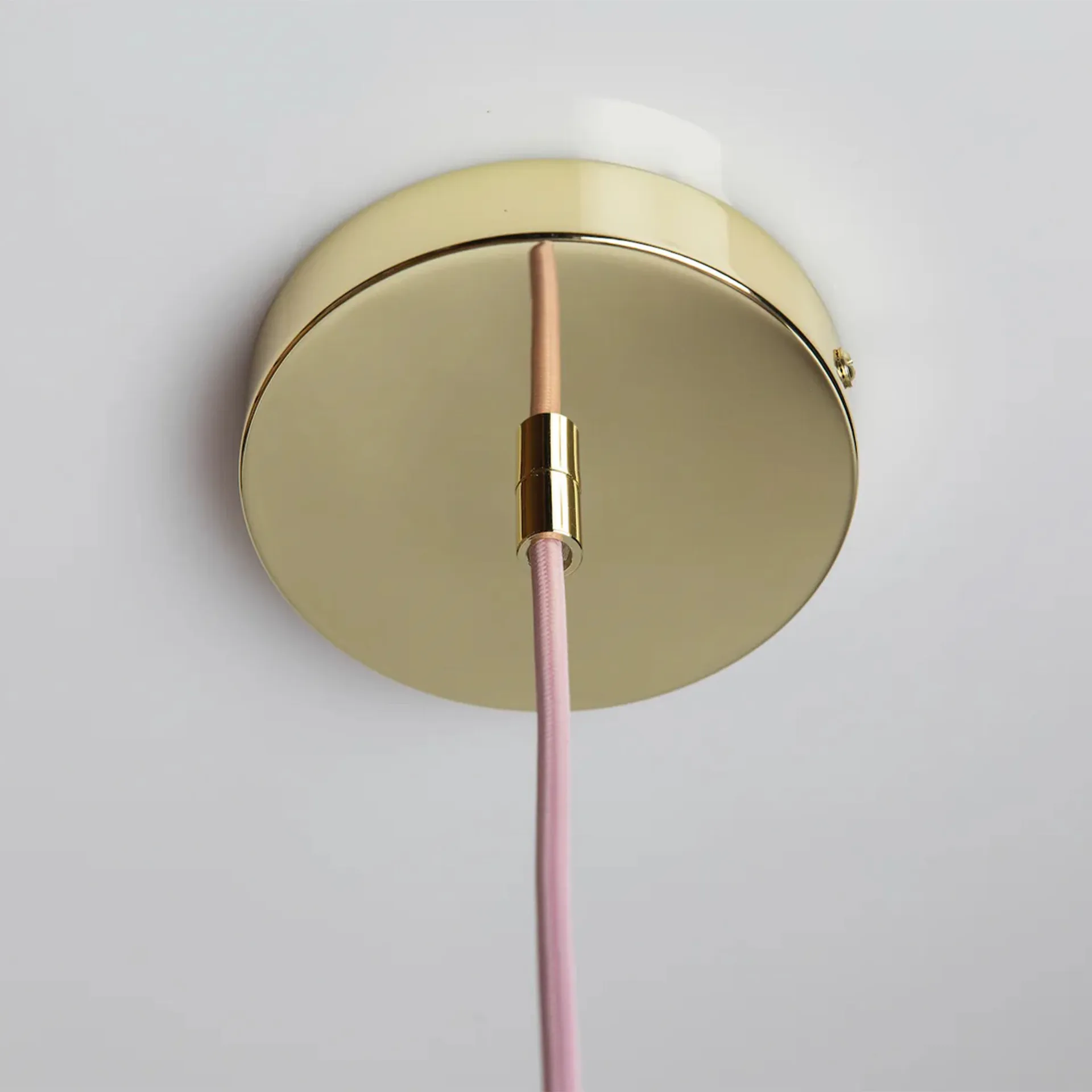 Soft Serve lampa wisząca, Rose sorbet-brass, 01, 20 cm Crème Atelier