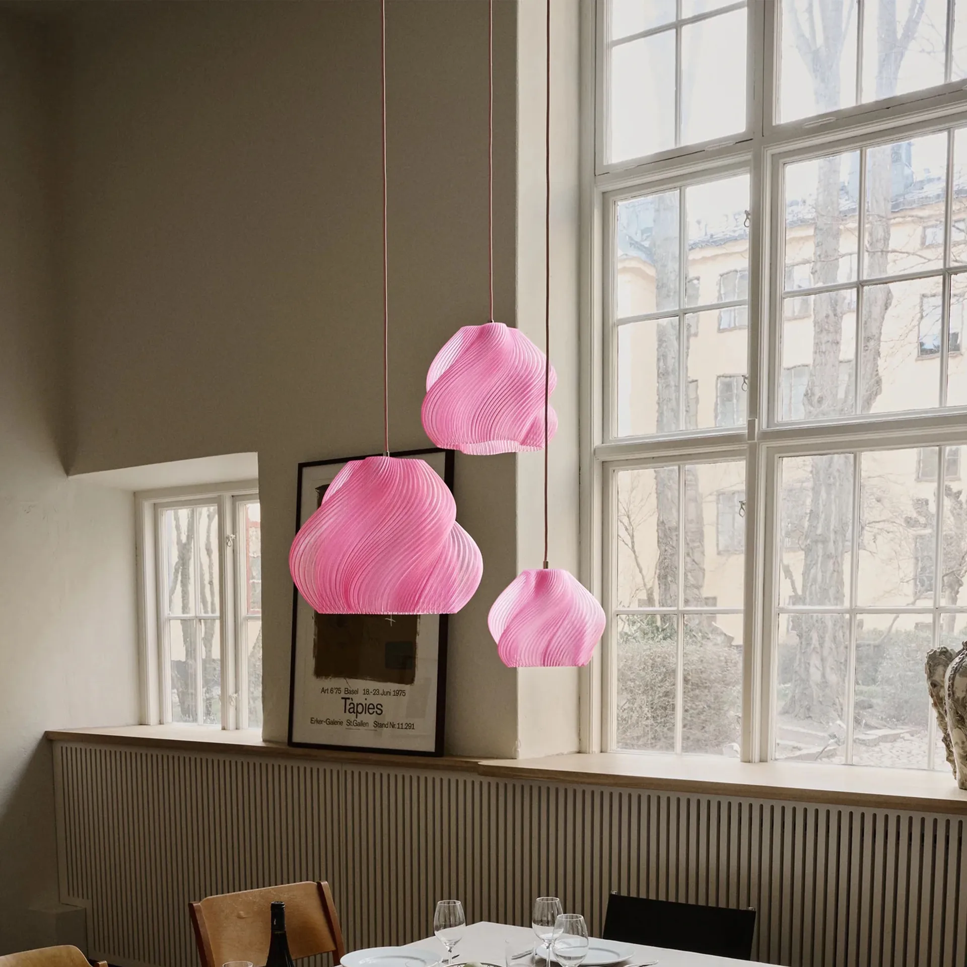 Soft Serve lampa wisząca, Rose sorbet-chrome, 01, 20 cm Crème Atelier