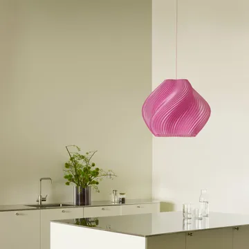 Soft Serve lampa wisząca - Rose sorbet-chrome, Mega, 60 cm - Crème Atelier