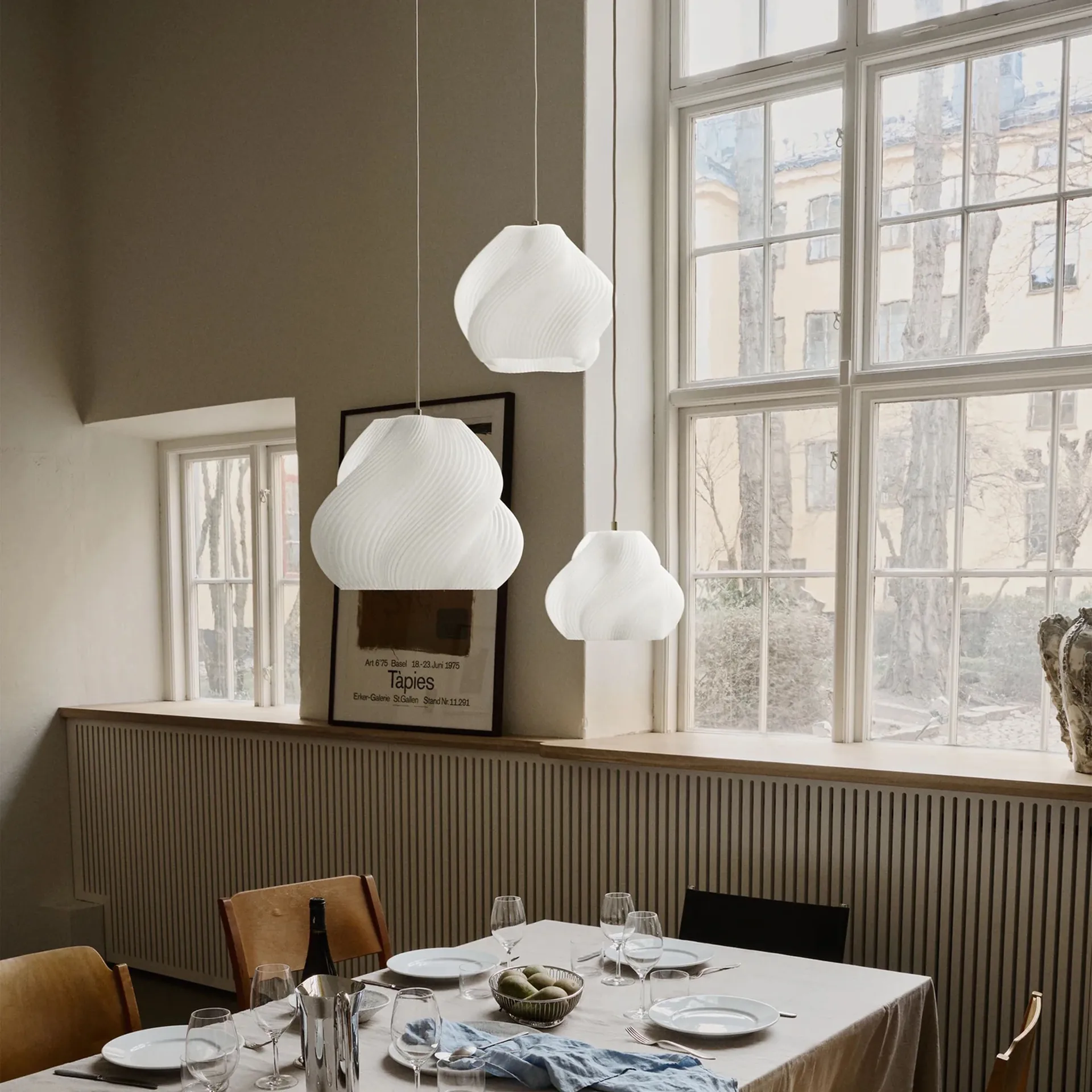 Soft Serve lampa wisząca, White-brass, 01, 20 cm Crème Atelier
