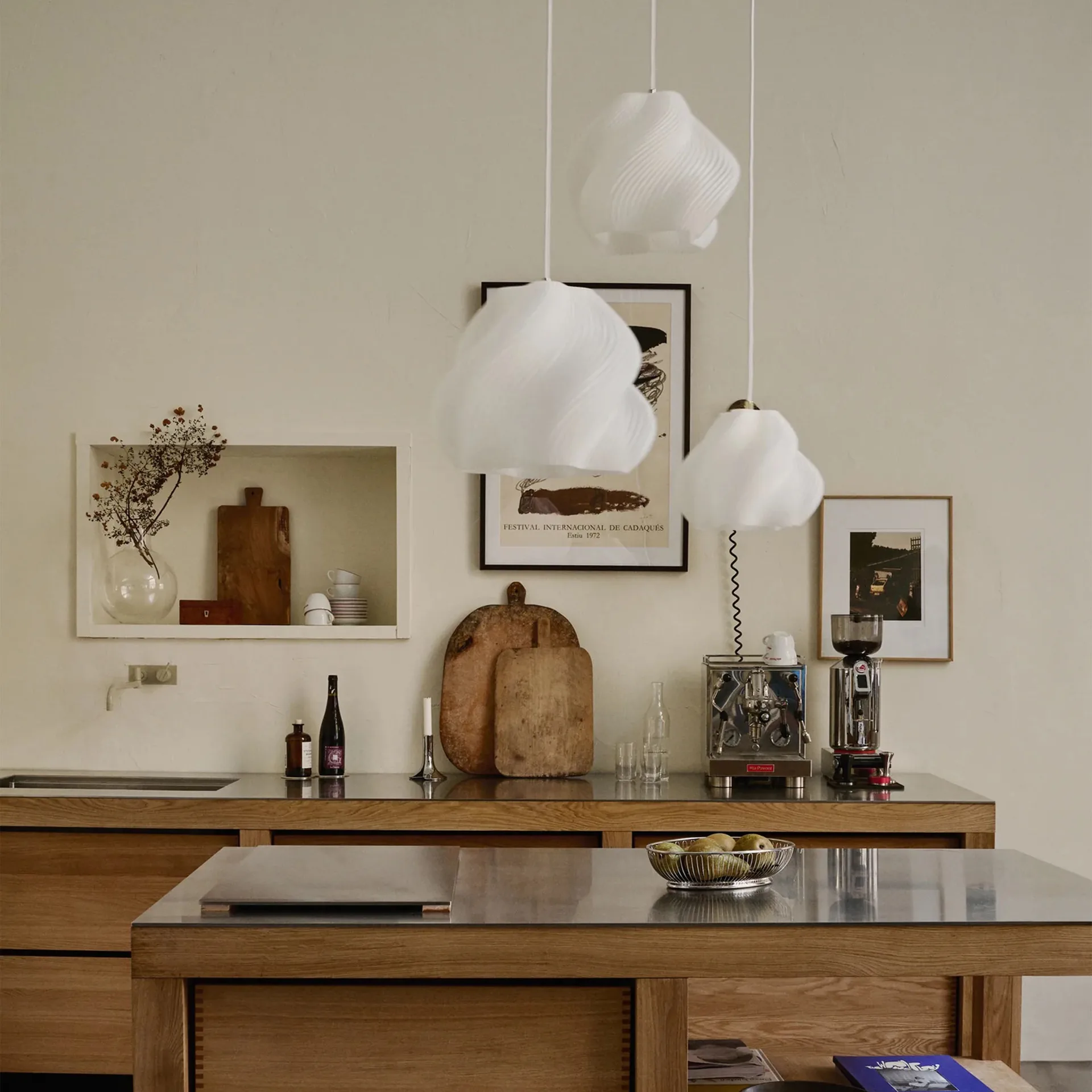 Soft Serve lampa wisząca, White-brass, 01, 20 cm Crème Atelier