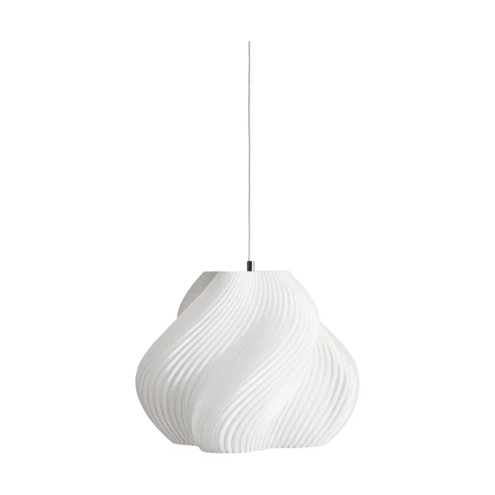 Soft Serve lampa wisząca - White-brass, 03, 30 cm - Crème Atelier