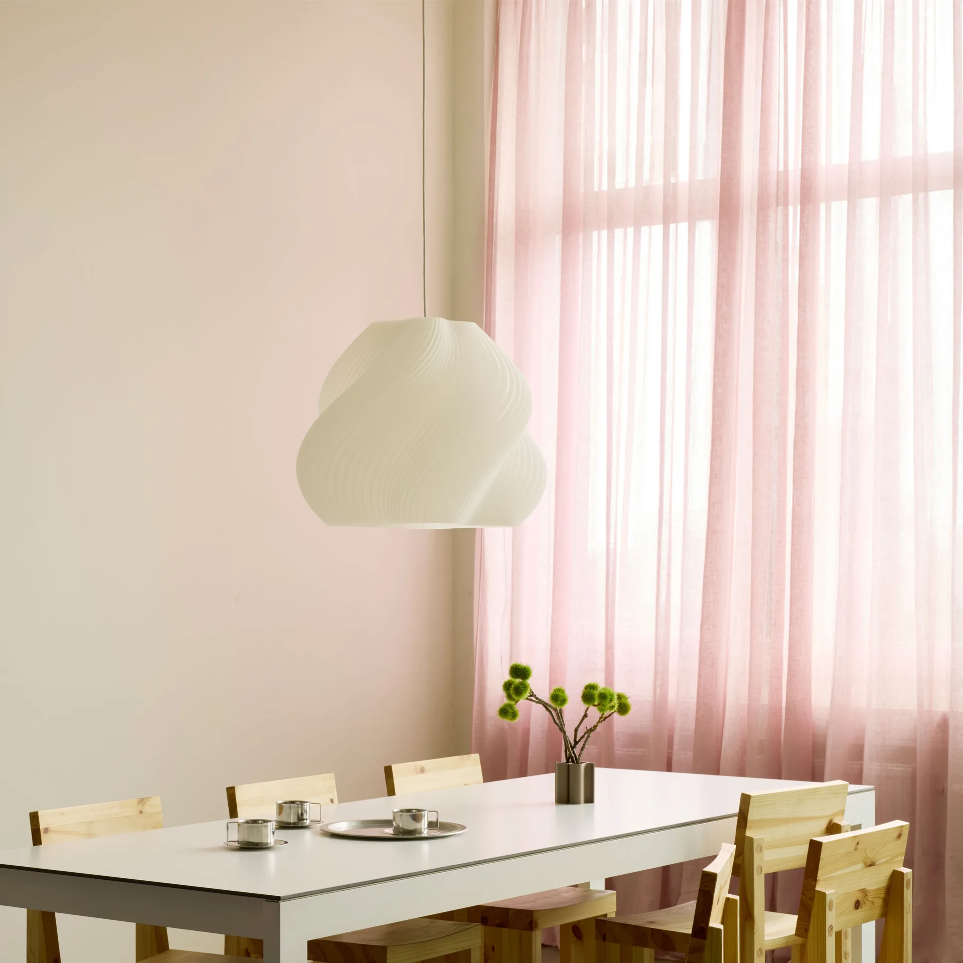 Soft Serve lampa wisząca, White-brass, Mega, 60 cm Crème Atelier