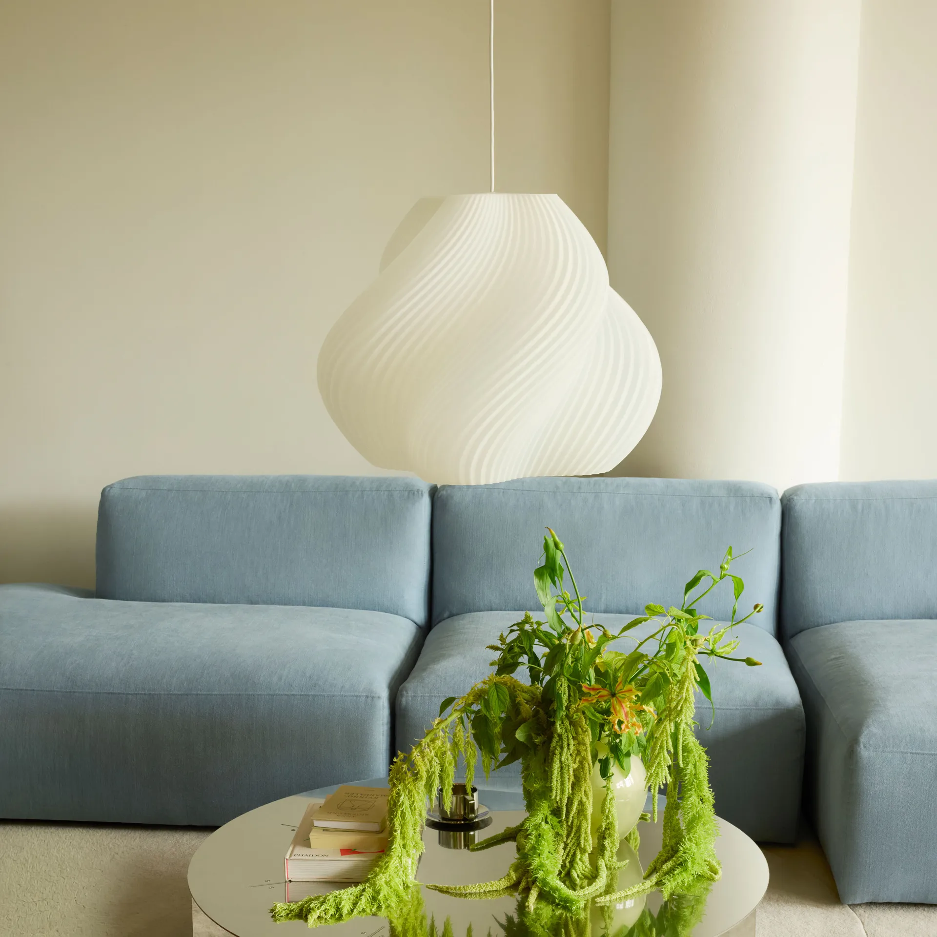 Soft Serve lampa wisząca, White-chrome, Mega, 60 cm Crème Atelier