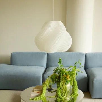 Soft Serve lampa wisząca - White-chrome, Mega, 60 cm - Crème Atelier