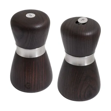 Młynek do przypraw Kyoto  - Brown glaze, FSC ash, 10 cm - Crushgrind