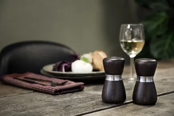 Młynek do przypraw Kyoto  - Brown glaze, FSC ash, 10 cm - Crushgrind