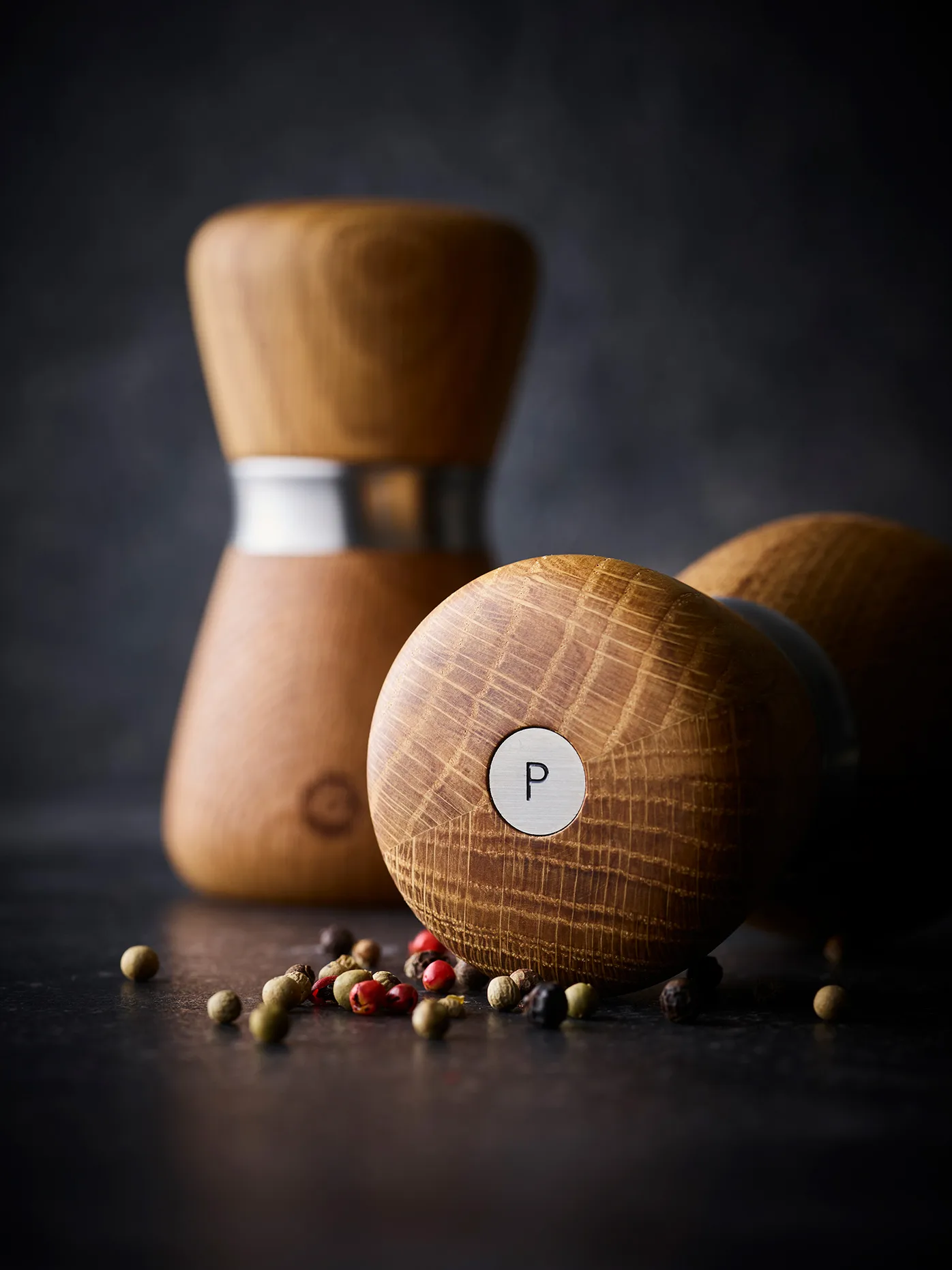 Młynek do przypraw Kyoto , Natural, FSC oak, 10 cm Crushgrind