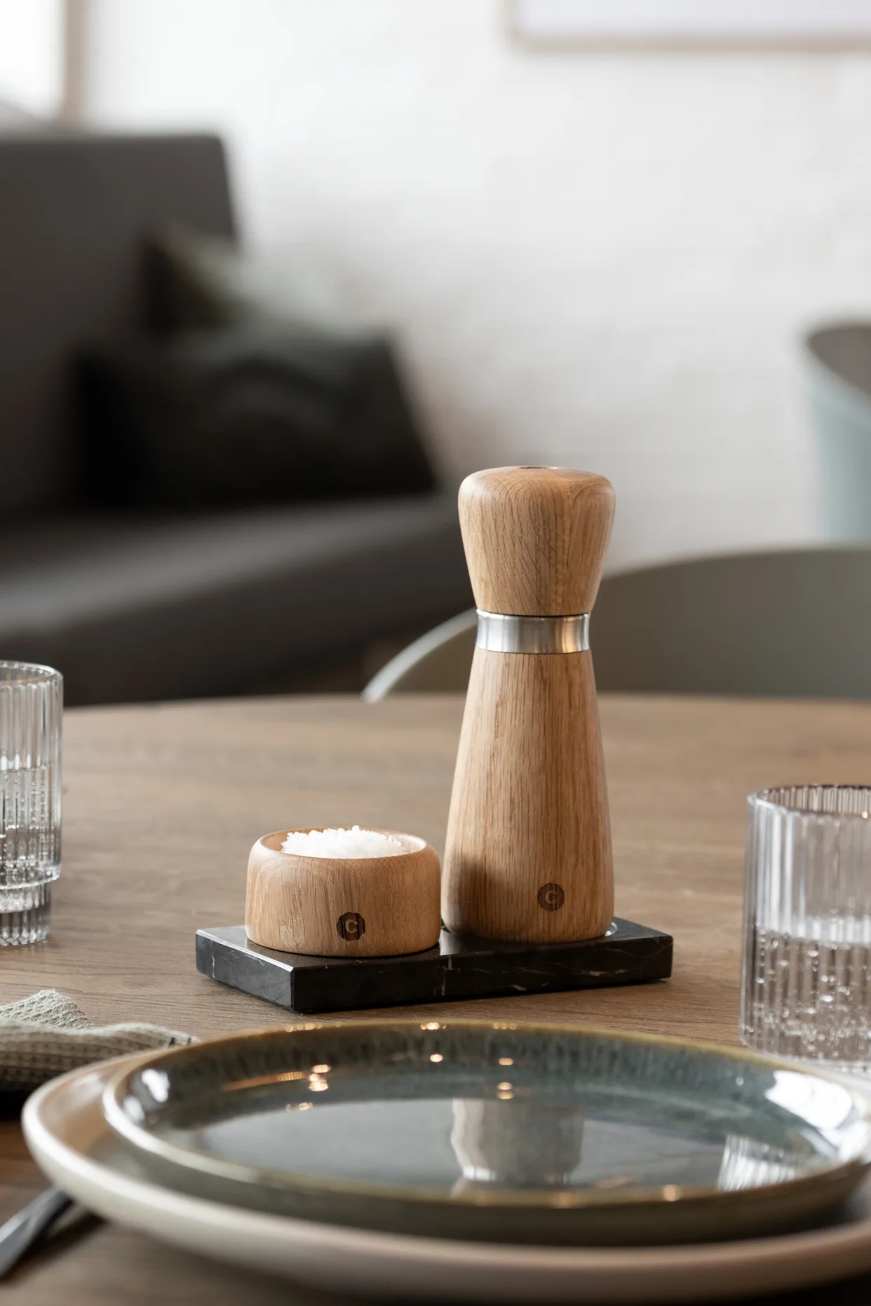 Młynek do przypraw Kyoto , Natural, FSC oak, 17 cm Crushgrind