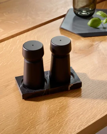 Zestaw młynków do soli i pieprzu Amsterdam - Black, FSC beech, 2 części - Crushgrind