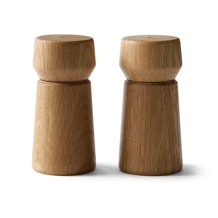 Zestaw młynków do soli i pieprzu Amsterdam - Natural, FSC oak, 2 części - Crushgrind