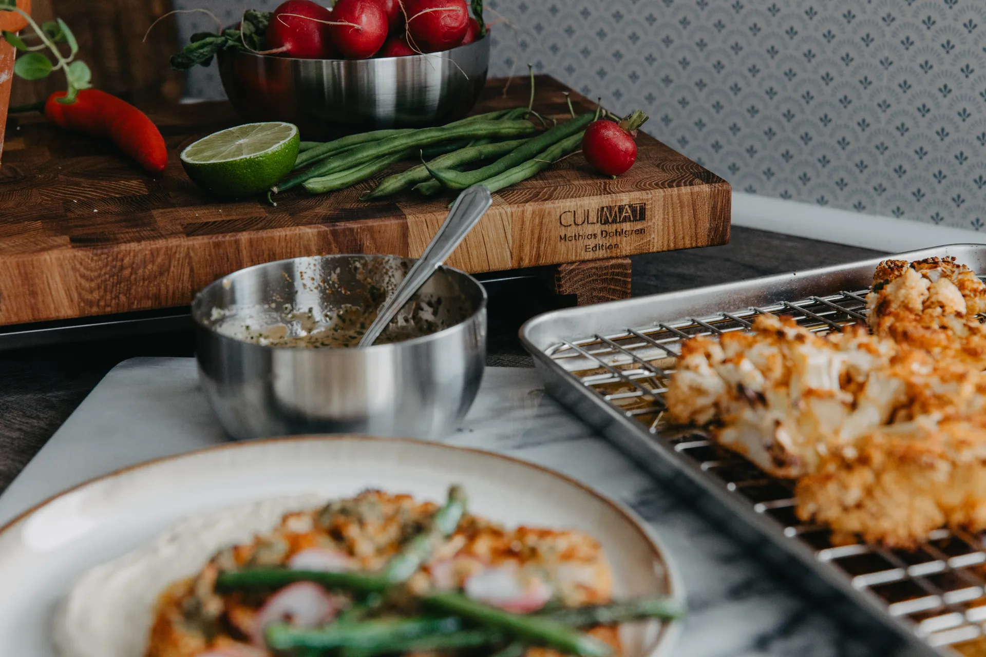 Blacha gastronomiczna Culimat z rusztem chłodzącym., 31,5x24,5x2,4cm Culimat