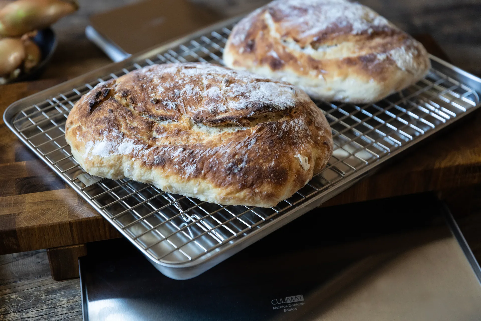 Blacha gastronomiczna Culimat z rusztem chłodzącym., Stal nierdzewna, 40,5×30,5 cm Culimat