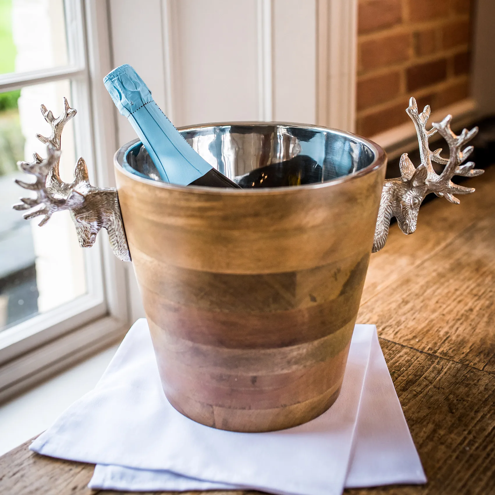 Huntsman chłodziarka do wina jeleń drewno mango, 20 cm Culinary Concepts