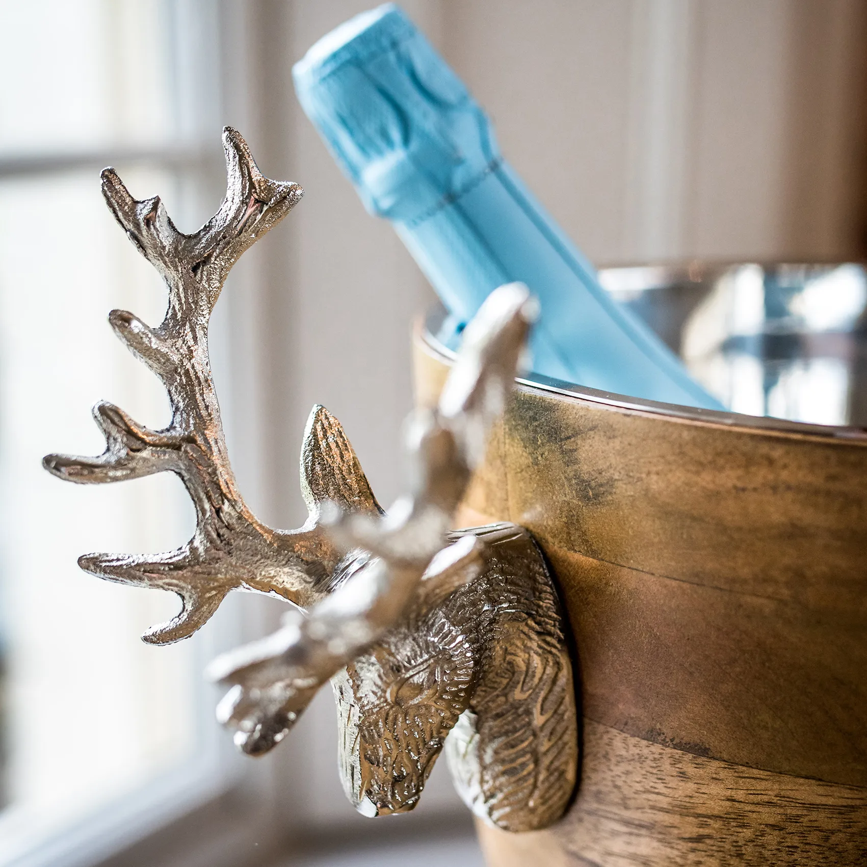 Huntsman chłodziarka do wina jeleń drewno mango, 20 cm Culinary Concepts