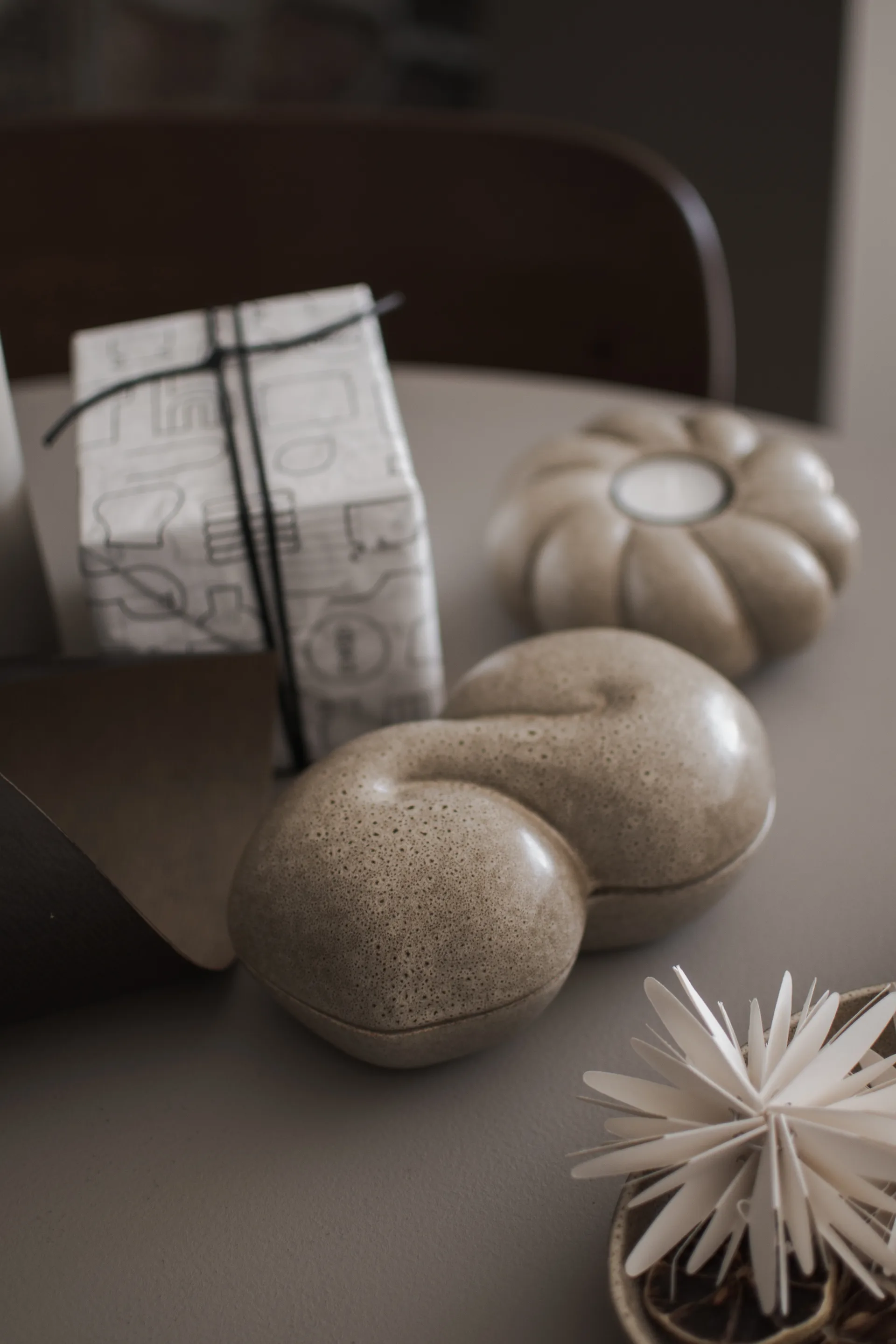 Bun miska z pokrywką 11x18 cm, Beige DBKD