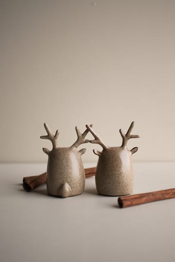 Dekoracja - Deer Twins, 2 częściowa - Beżowy - DBKD