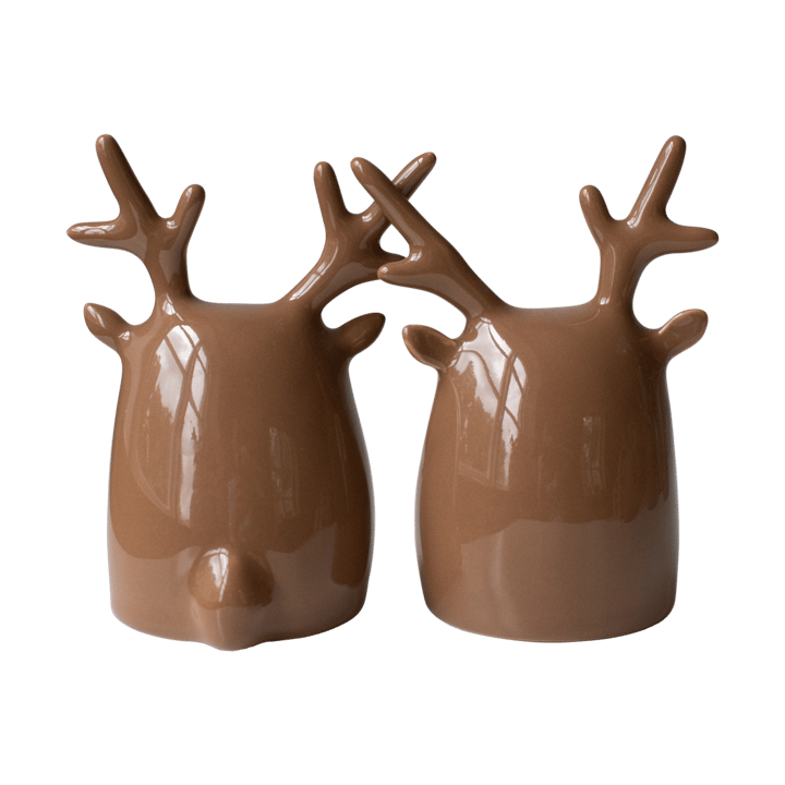 Dekoracja - Deer Twins, 2 częściowa - Błyszczący nugat - DBKD