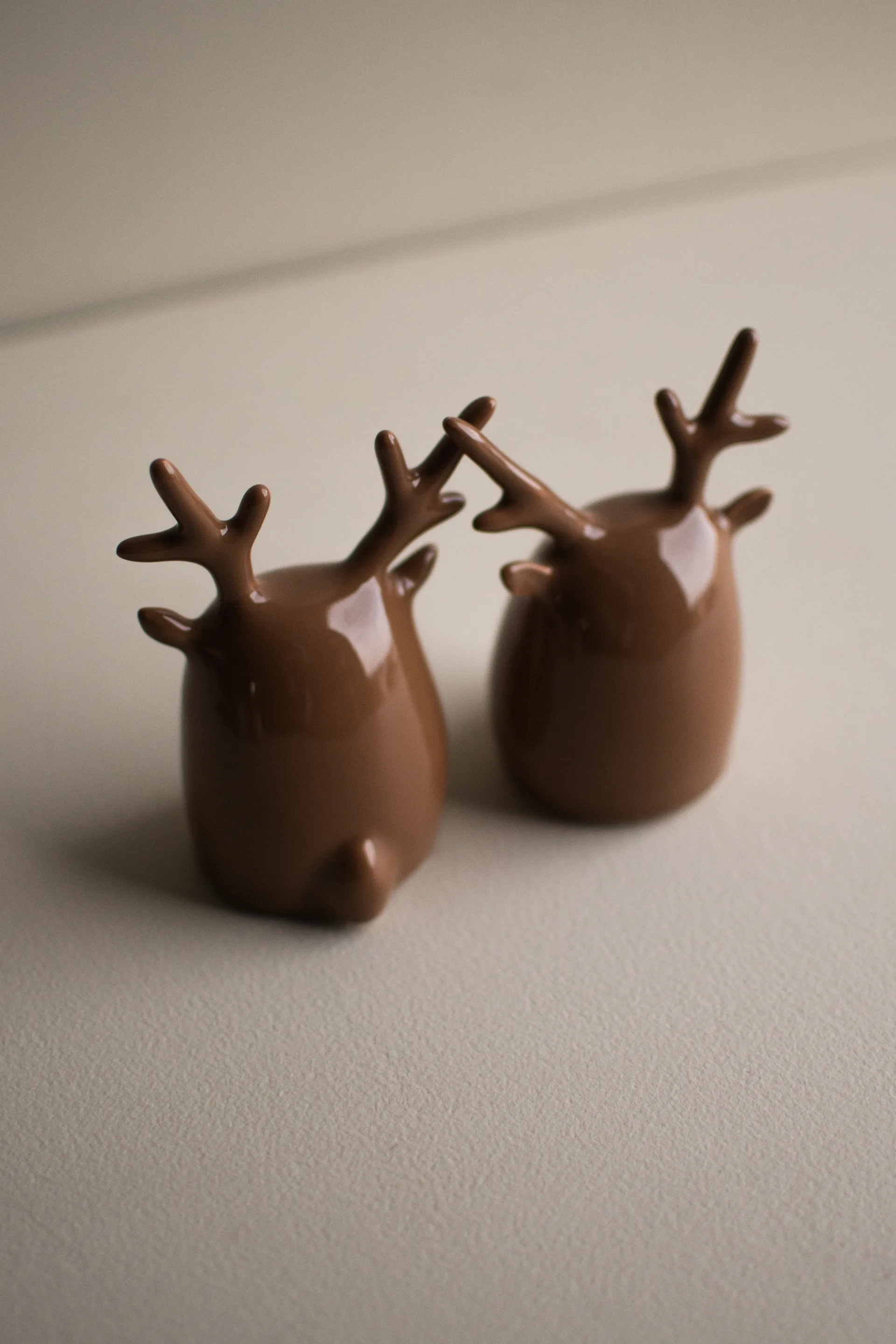 Dekoracja - Deer Twins, 2 częściowa, Błyszczący nugat DBKD