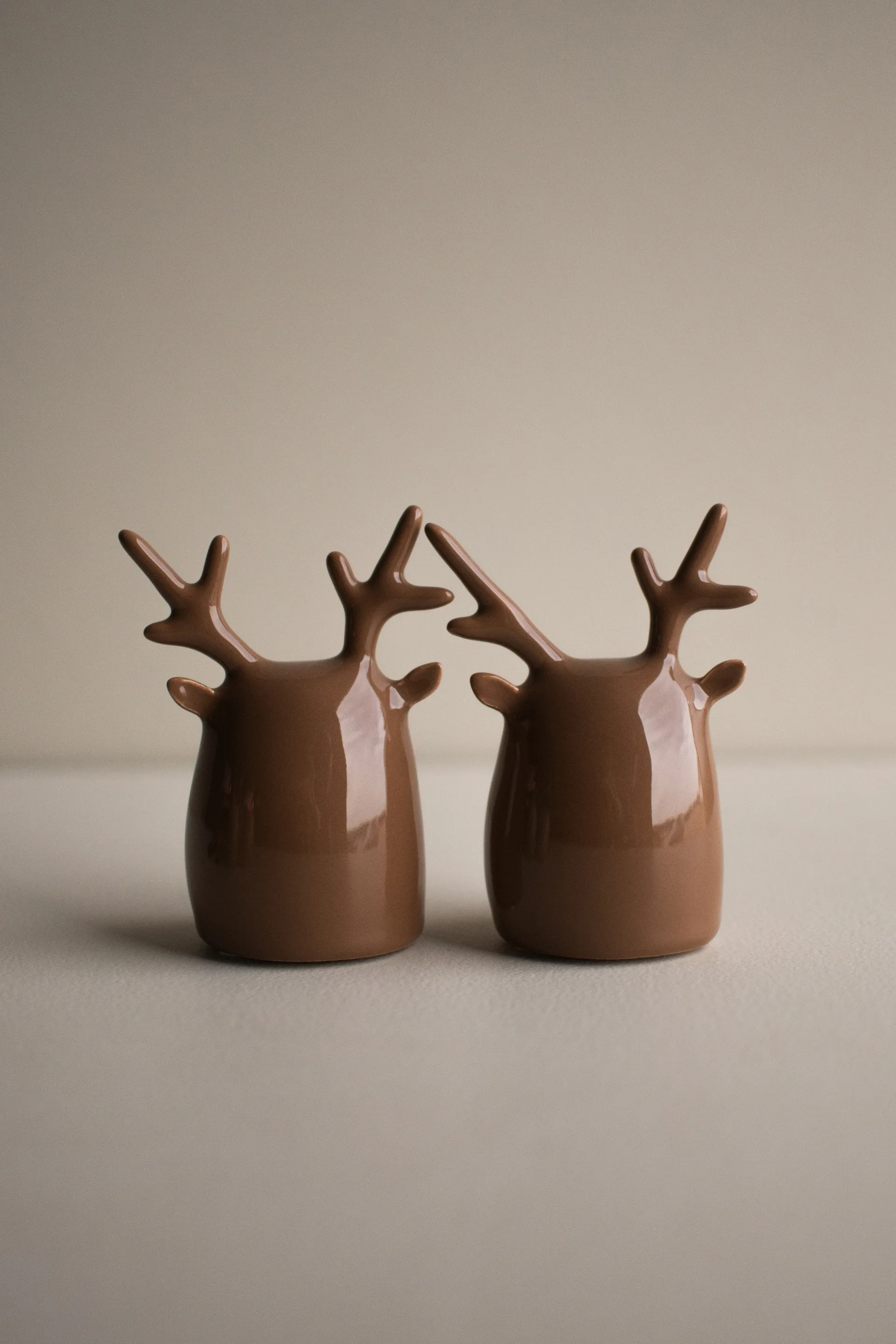 Dekoracja - Deer Twins, 2 częściowa, Błyszczący nugat DBKD