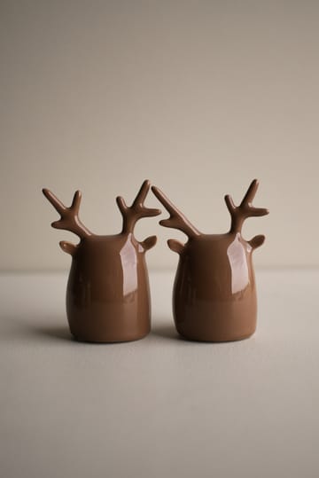 Dekoracja - Deer Twins, 2 częściowa - Błyszczący nugat - DBKD