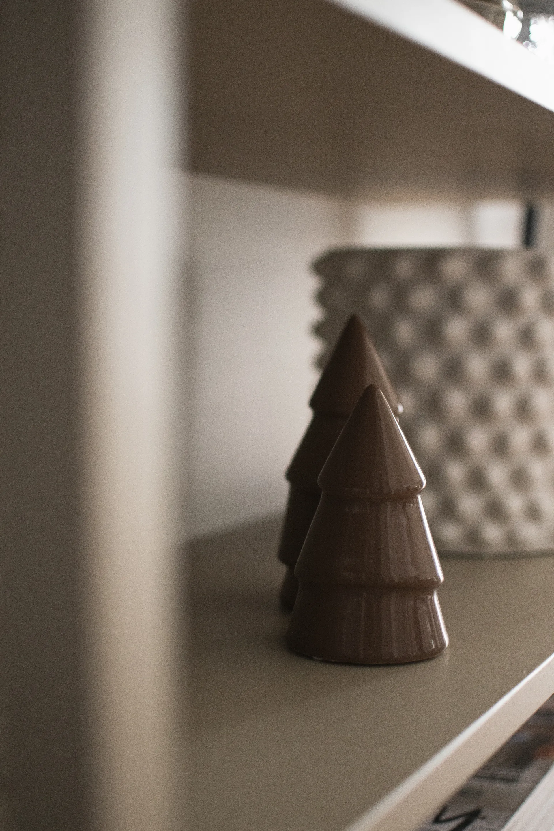 Dekoracja Narrow 14 cm, Shiny nougat DBKD