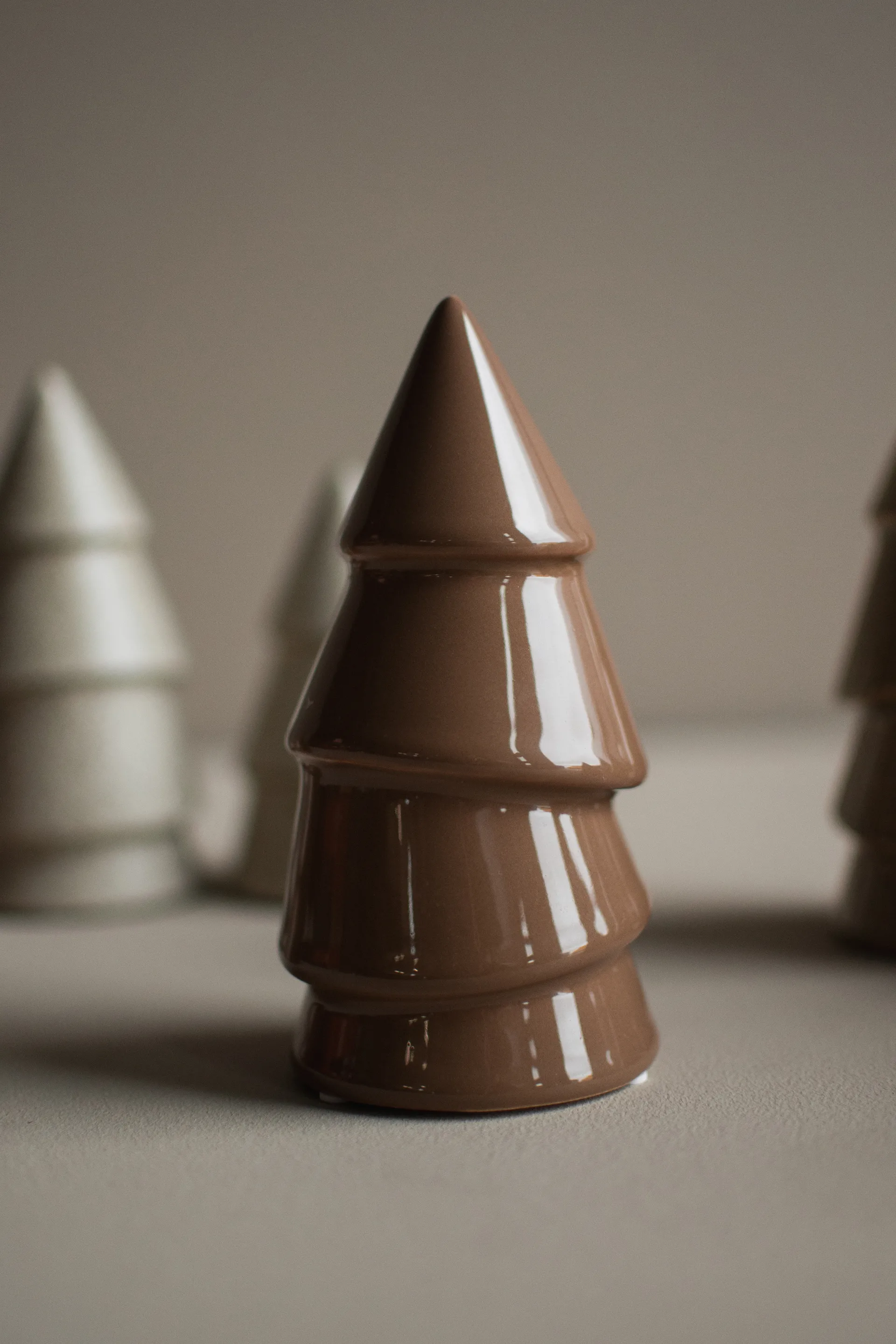 Dekoracja Narrow 14 cm, Shiny nougat DBKD