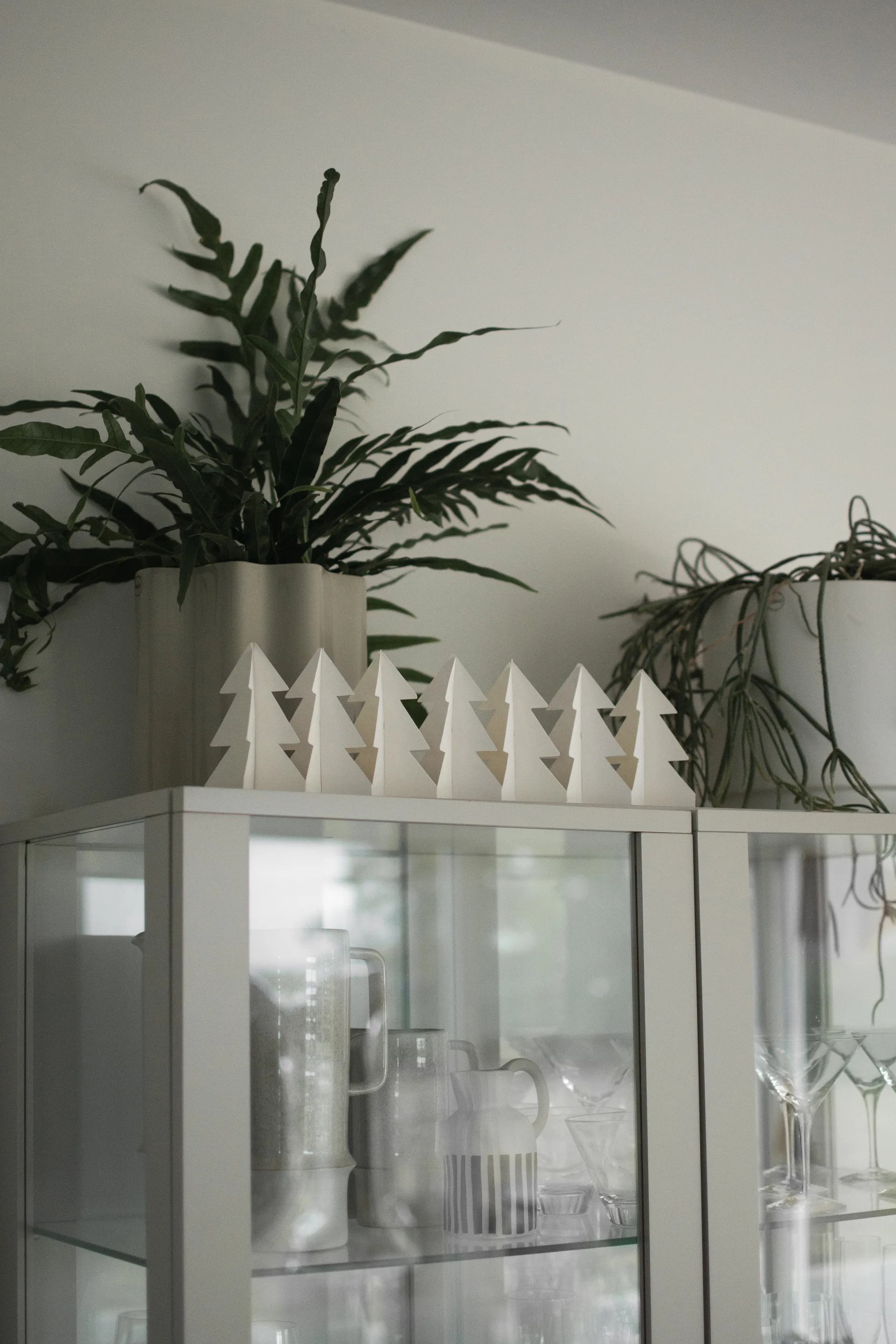 Dekoracja Tree in a row 60 cm, Biały DBKD