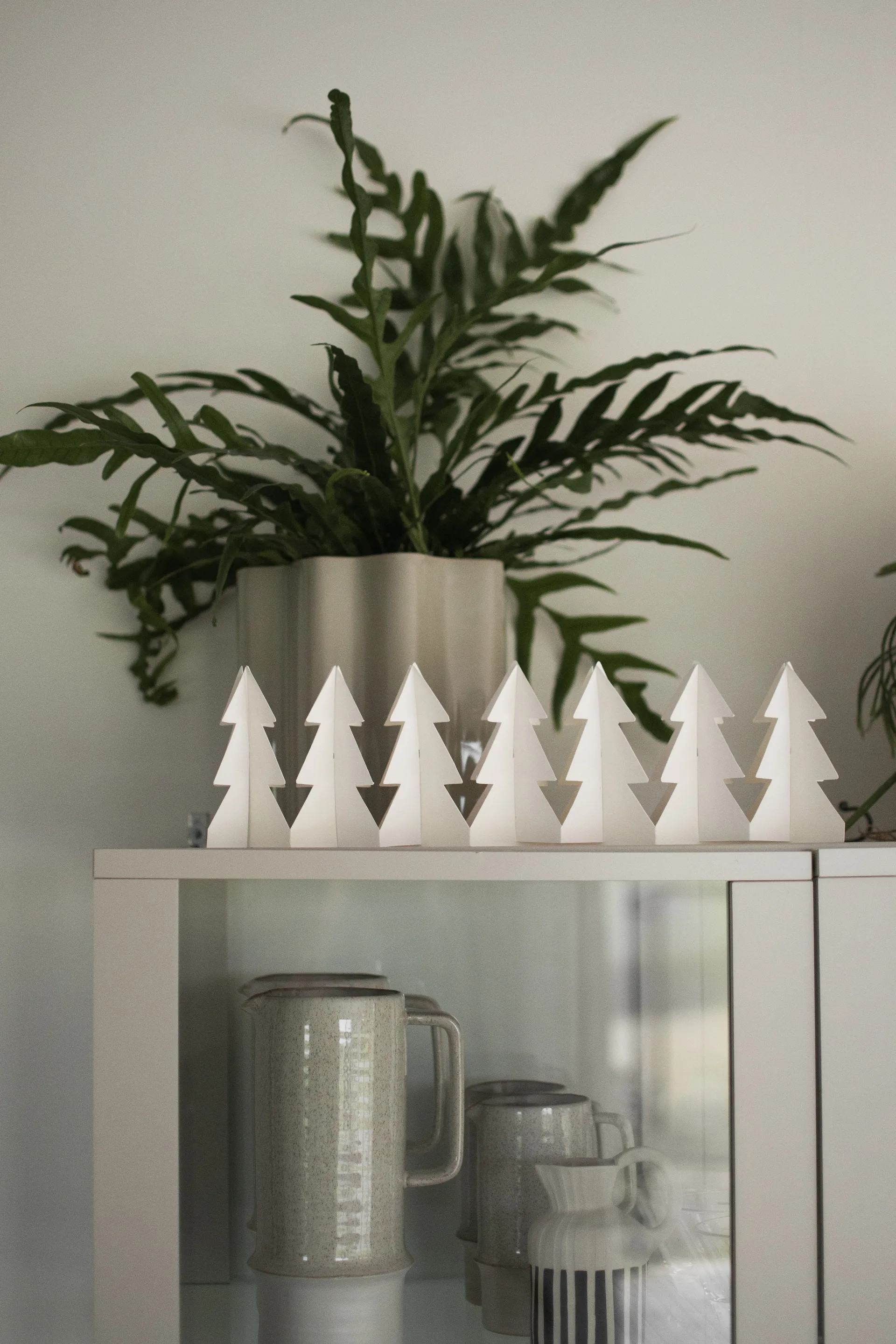 Dekoracja Tree in a row 60 cm, Biały DBKD