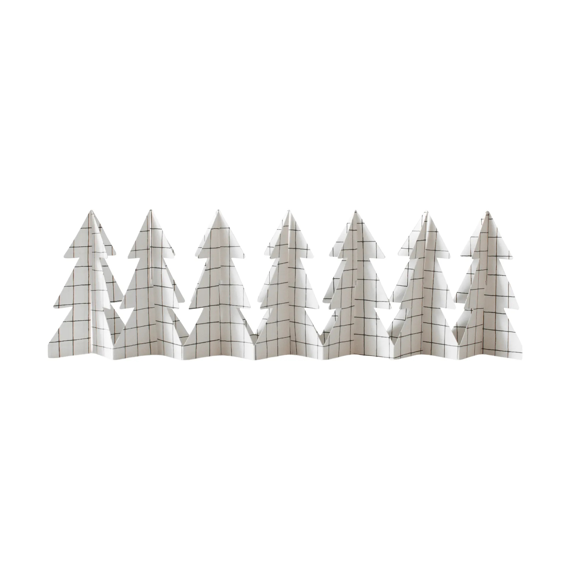 Dekoracja Tree in a row 60 cm, Square white, 12x60 cm DBKD