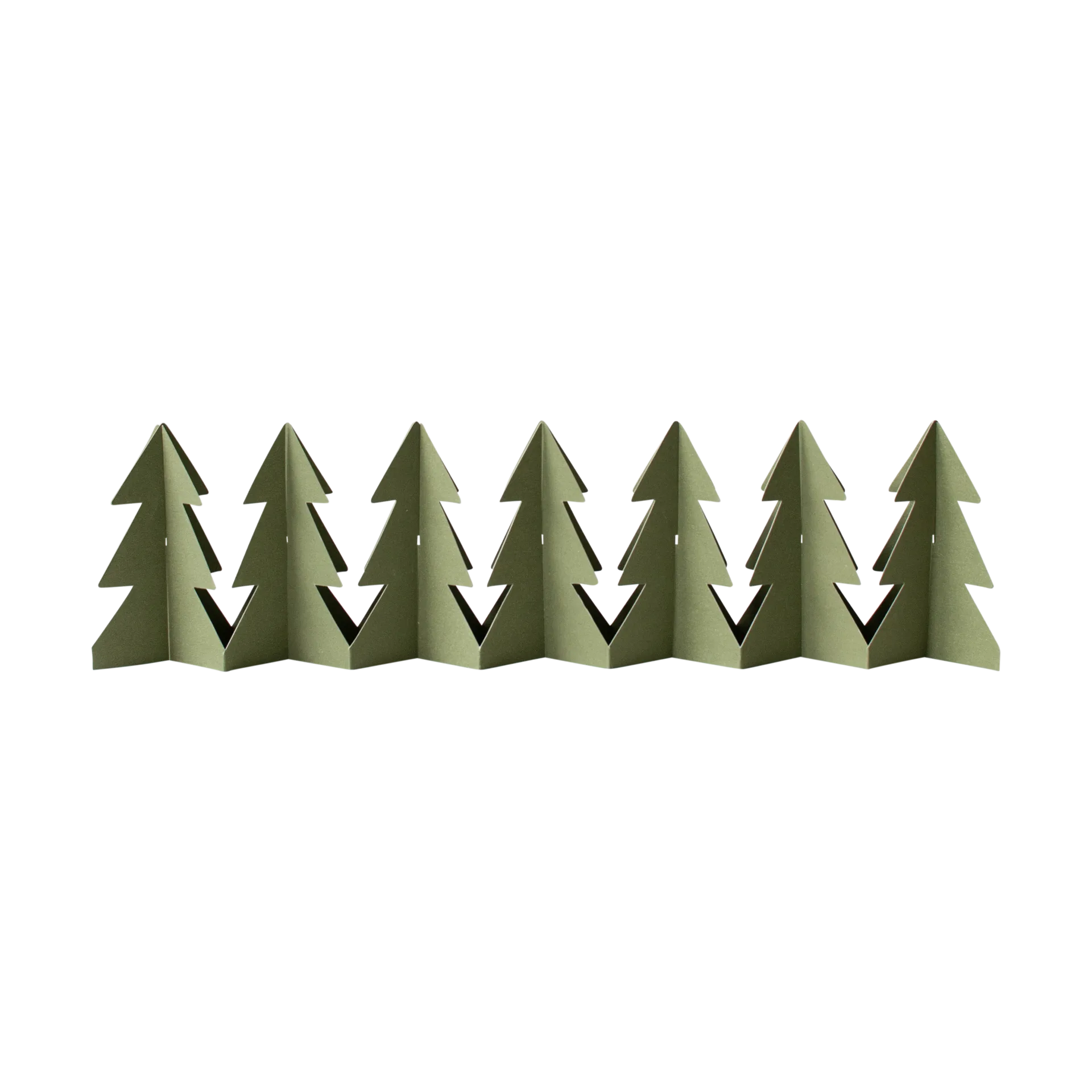 Dekoracja Tree in a row, Zielony, 7x60 cm DBKD