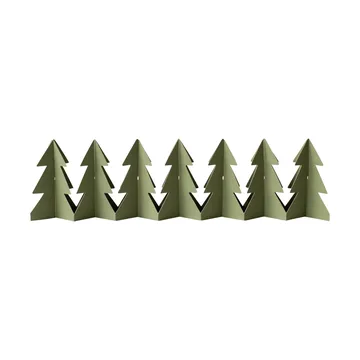 Dekoracja Tree in a row - Zielony, 7x60 cm - DBKD