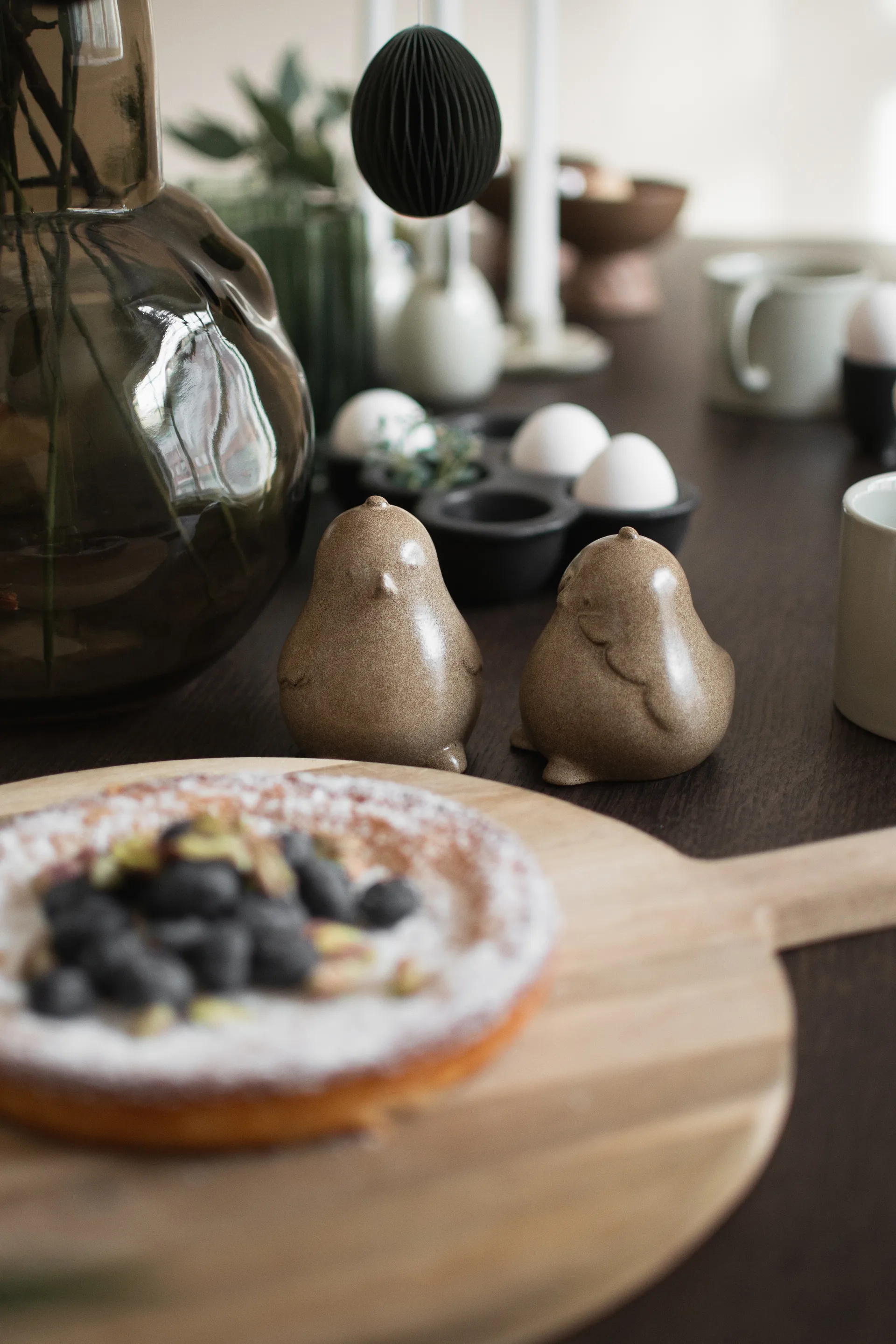 Dekoracja wielkanocna Chubby chicken, zestaw 2 szt., Beżowy DBKD