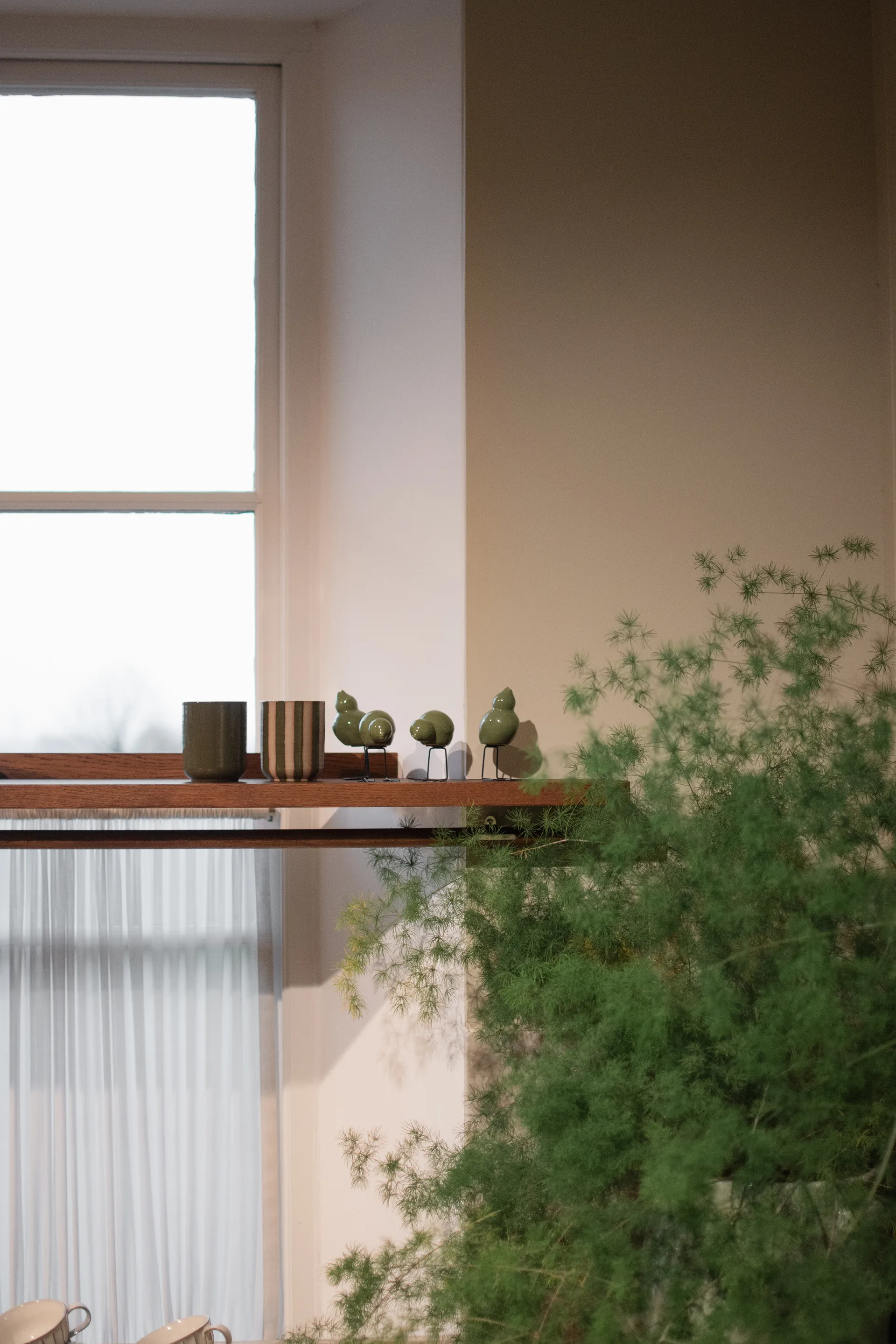 Dekoracja wielkanocna DBKD Swedish Birds 2 szt., Shiny green DBKD