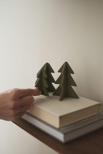 Dekoracja zimowe drzewo - Zielony, 7 cm - DBKD