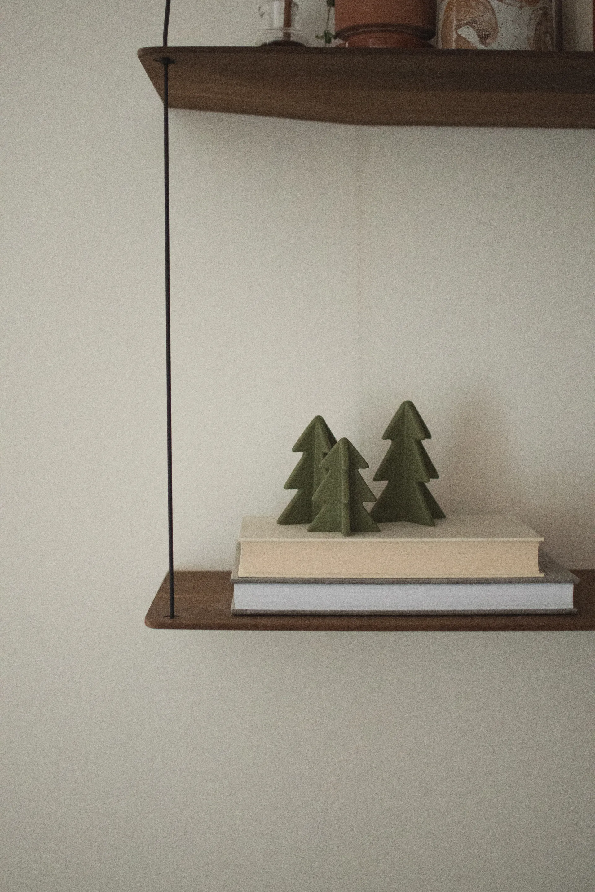 Dekoracja zimowe drzewo, Zielony, 7 cm DBKD